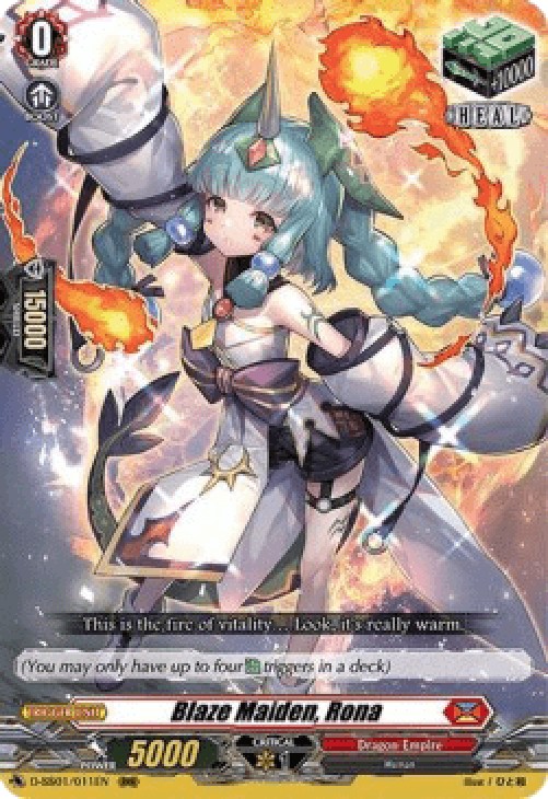 Cardfight!! Vanguard D-SS01 Blaze Maiden, Rona [D Format] (V.1 - Triple Rar