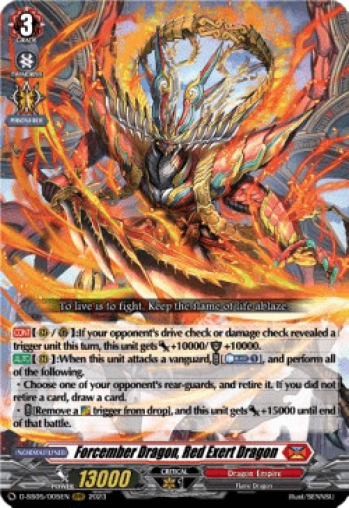 Cardfight!! Vanguard D-SS05 Forcember Dragon, Red Exert Dragon [D-Format] (