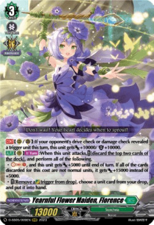 Cardfight!! Vanguard D-SS05 Yearnful Flower Maiden, Florence [D-Format] (V.