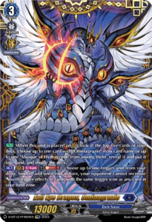 Cardfight!! Vanguard D-BT12 Evil Eye Dragon, Ominagruzio [D-Format] (V.2 - 