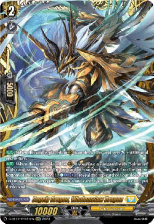 Cardfight!! Vanguard D-BT12 Sagely Dragon, Wisdomclaw Dragon [D-Format] (V.