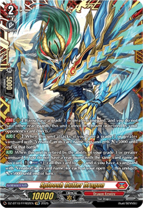 Cardfight!! Vanguard DZ-BT10 Sploosh Cutter Dragon [D-Format] (V.2 - Double