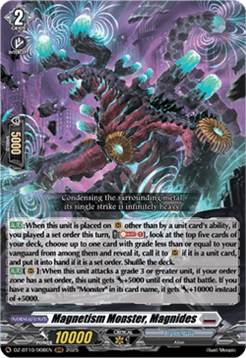 Cardfight!! Vanguard DZ-BT10 Magnetism Monster, Magnides [D-Format] (V.1 - 
