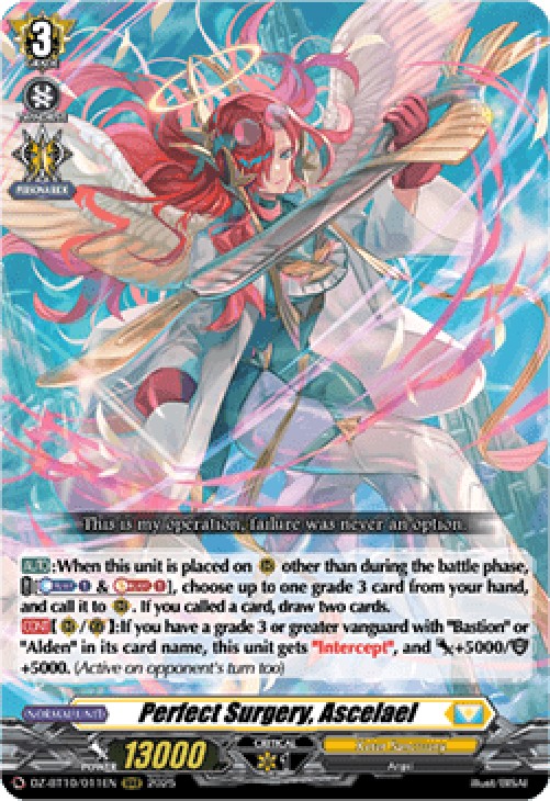 Cardfight!! Vanguard DZ-BT10 Perfect Surgery, Ascelael [D-Format] (V.1 - Tr