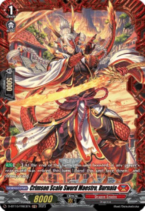 Cardfight!! Vanguard D-BT10 Crimson Scale Sword Maestro, Burnaia [D Format]