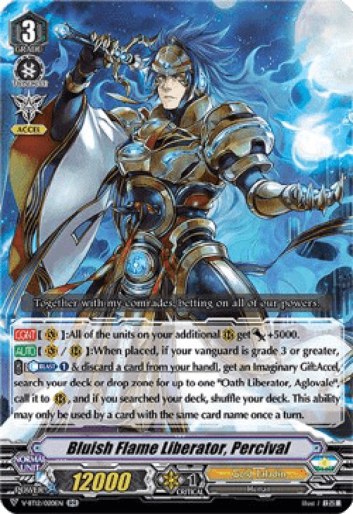 Cardfight!! Vanguard V-BT12 Bluish Flame Liberator, Percival [V Format] (V.