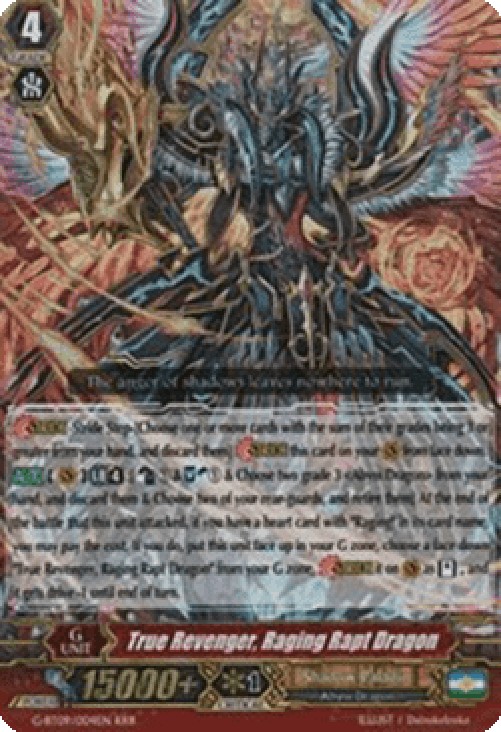 Cardfight!! Vanguard G-BT09 True Revenger, Raging Rapt Dragon [G Format] (V