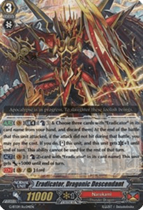 Cardfight!! Vanguard G-BT09 Eradicator, Dragonic Descendant [G Format]