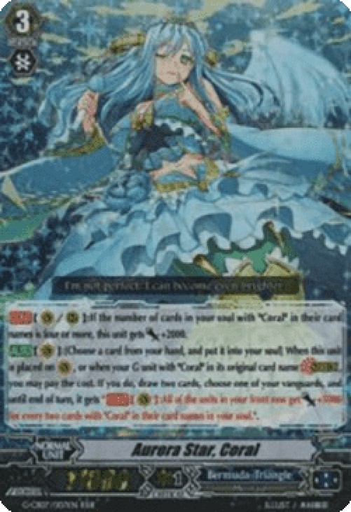 Cardfight!! Vanguard G-CB07 Aurora Star, Coral [G Format] (V.1 - Triple Rar