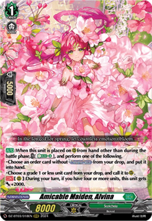Cardfight!! Vanguard DZ-BT03 Amicable Maiden, Alvina [D-Format] (V.1 - Trip