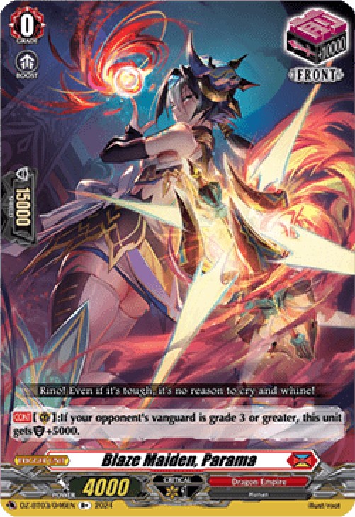 Cardfight!! Vanguard DZ-BT03 Blaze Maiden, Parama [D Format]