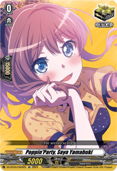 Cardfight!! Vanguard DZ-BT03 Poppin'Party, Saya Yamabuki [D-Format] (V.1 - 