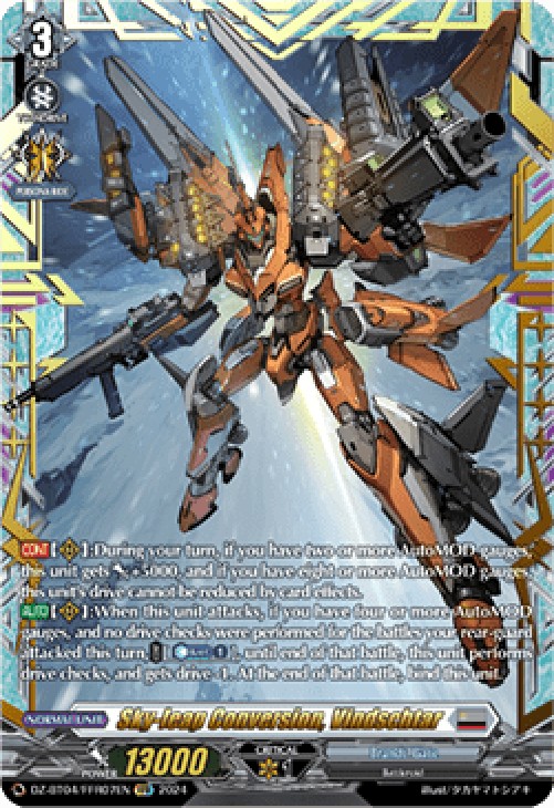 Cardfight!! Vanguard DZ-BT04 Sky-leap Conversion, Vindschtar [D-Format] (V.