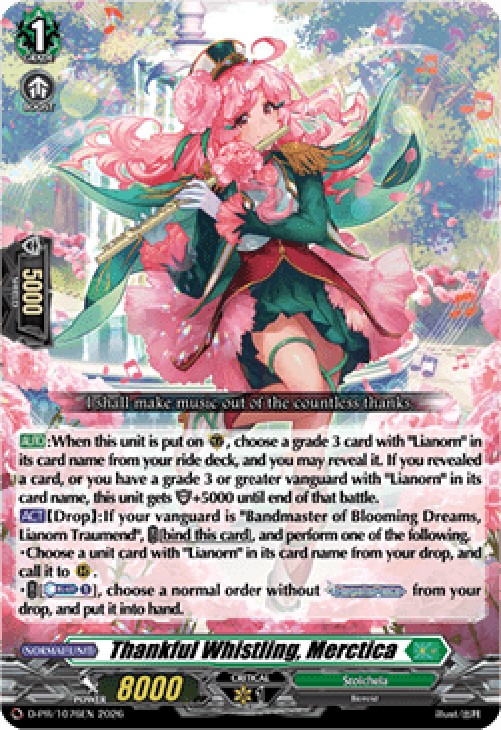 Cardfight!! Vanguard D-PR Thankful Whistling, Merctica [D-Format] (V.1 - Pr