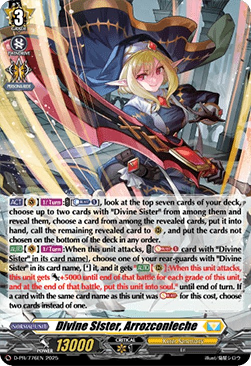 Cardfight!! Vanguard D-PR Divine Sister, Arrozconleche [D-Format] (V.2 - Pr