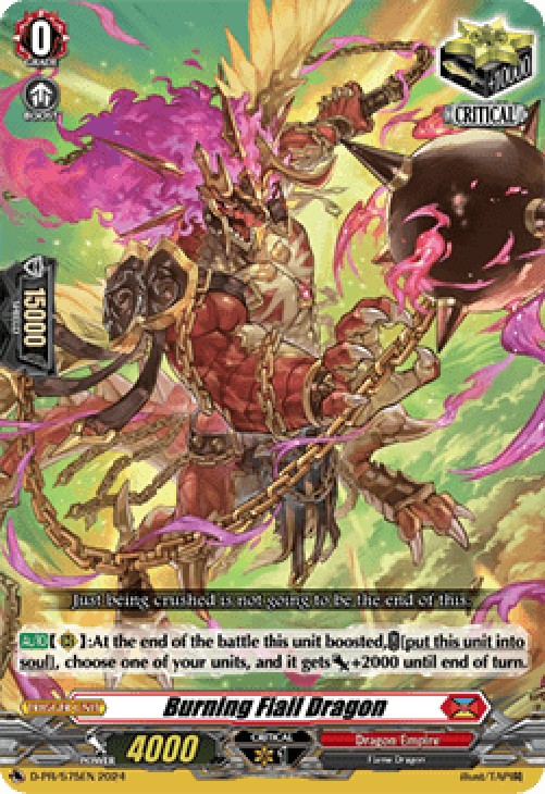 Cardfight!! Vanguard D-PR Burning Flail Dragon [D Format] (V.3 - Promo)
