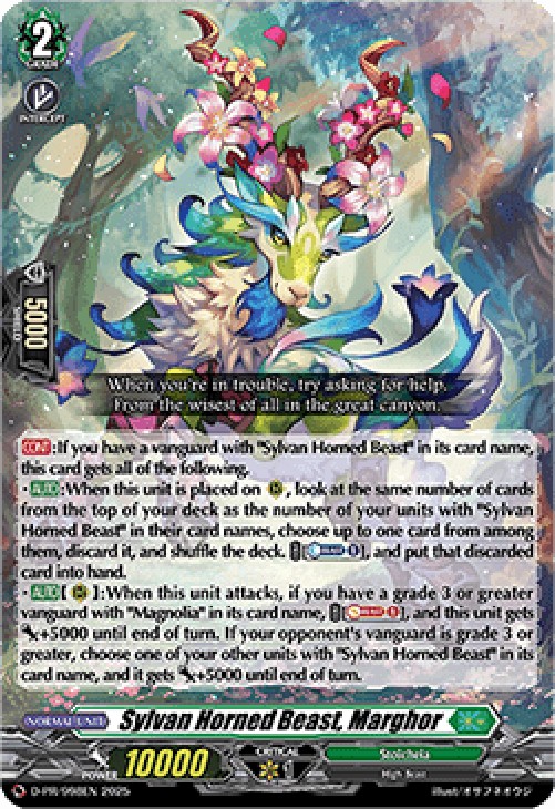 Cardfight!! Vanguard D-PR Sylvan Horned Beast, Marghor [D-Format] (V.1 - Pr