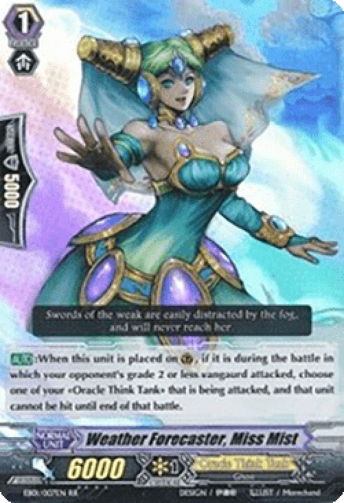 Cardfight!! Vanguard EB01 Weather Forecaster, Miss Mist [G Format]