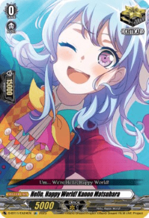 Cardfight!! Vanguard D-BT11 Hello, Happy World! Kanon Matsubara [D-Format] 