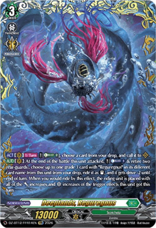 Cardfight!! Vanguard DZ-BT12 Deeplands, Reguregnus [D-Format] (V.2 - Double
