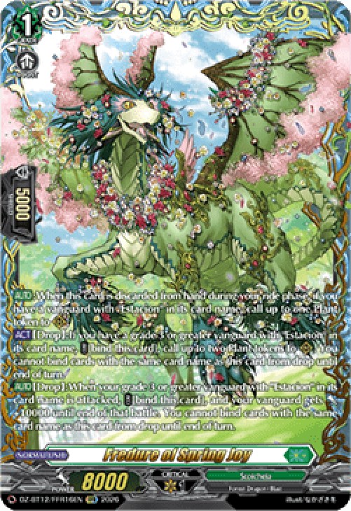 Cardfight!! Vanguard DZ-BT12 Fredure of Spring Joy [D-Format] (V.2 - Double