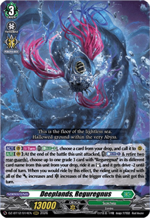 Cardfight!! Vanguard DZ-BT12 Deeplands, Reguregnus [D-Format] (V.1 - Triple