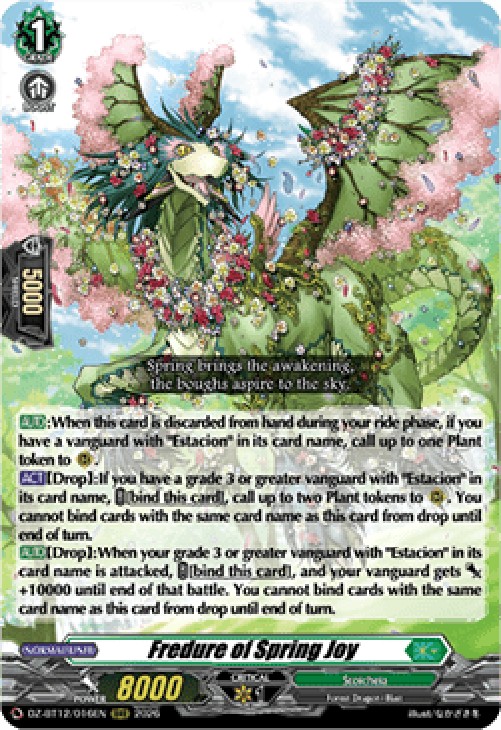 Cardfight!! Vanguard DZ-BT12 Fredure of Spring Joy [D-Format] (V.1 - Triple