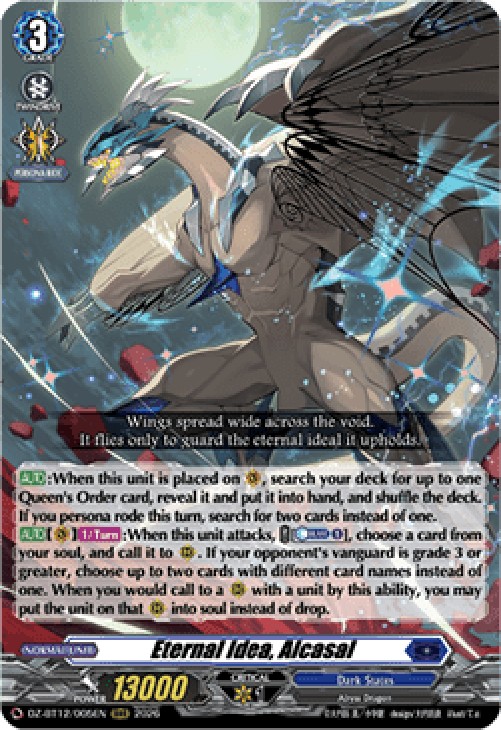 Cardfight!! Vanguard DZ-BT12 Eternal Idea, Alcasal [D-Format] (V.1 - Triple