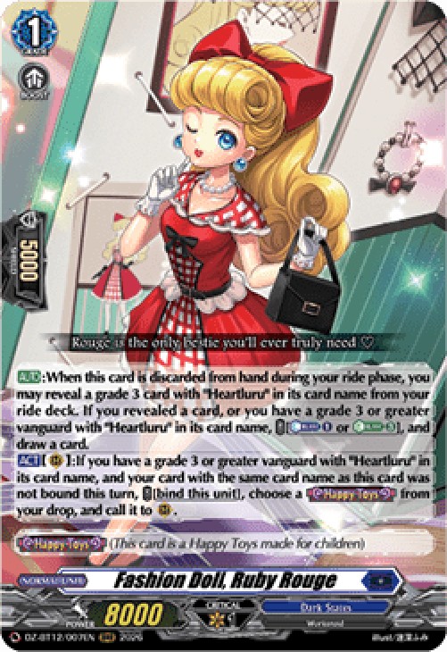 Cardfight!! Vanguard DZ-BT12 Fashion Doll, Ruby Rouge [D-Format] (V.1 - Tri
