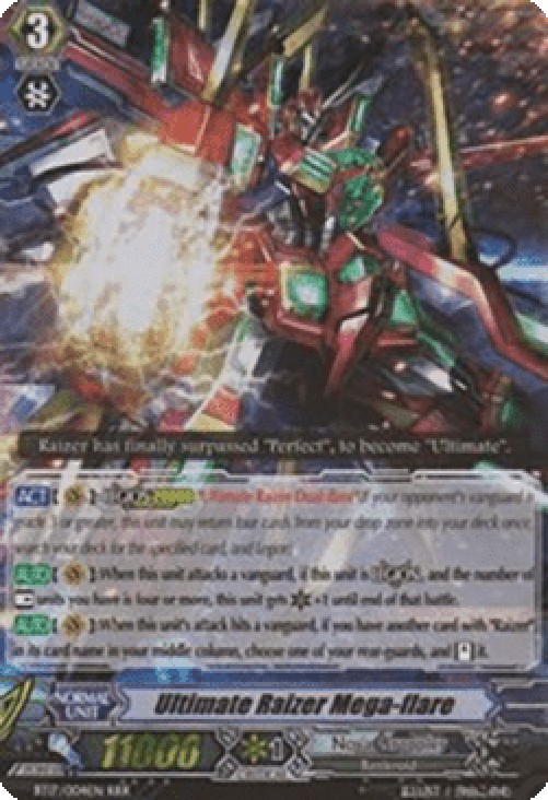 Cardfight!! Vanguard BT17 Ultimate Raizer Mega-flare [G Format] (V.2 - Trip