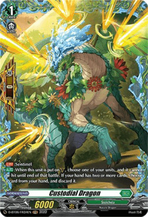 Cardfight!! Vanguard D-BT06 Custodial Dragon [D Format] (V.2 - Feature Rare