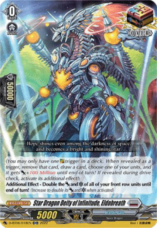 Cardfight!! Vanguard D-BT06 Star Dragon Deity of Infinitude, Eldobreath [D 