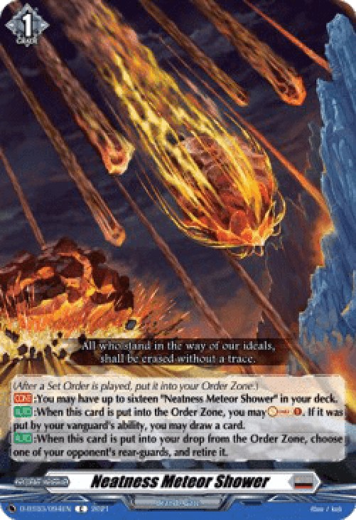 Cardfight!! Vanguard D-BT03 Neatness Meteor Shower [D Format] (V.1 - Common