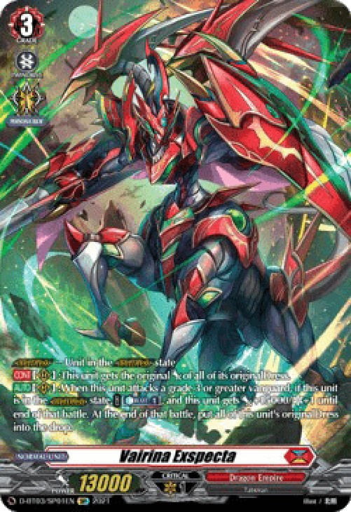 Cardfight!! Vanguard D-BT03 Vairina Exspecta [D Format] (V.2 - Special Para