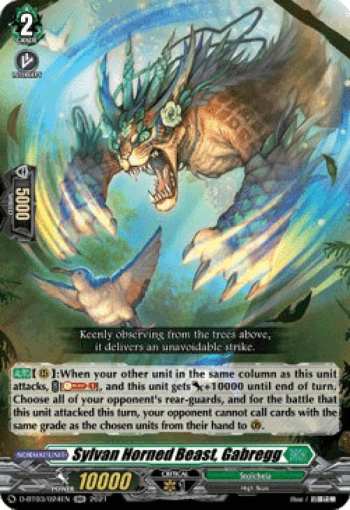 Cardfight!! Vanguard D-BT03 Sylvan Horned Beast, Gabregg [D Format]