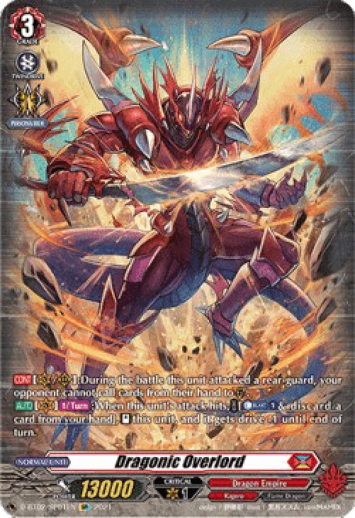 Cardfight!! Vanguard D-BT02 Dragonic Overlord [D Format] (V.2 - Special Par