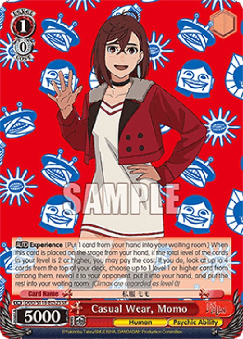 Weiss Schwarz DDD/S118 Casual Wear, Momo (V.2 - Super Rare)