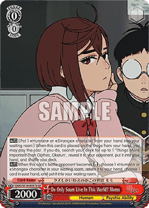 Weiss Schwarz DDD/S118 Do Only Scum Live In This World? Momo (V.2 - Super R