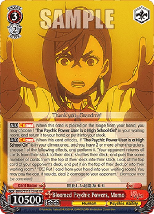 Weiss Schwarz DDD/S118 Bloomed Psychic Powers, Momo (V.1 - Double Rare)