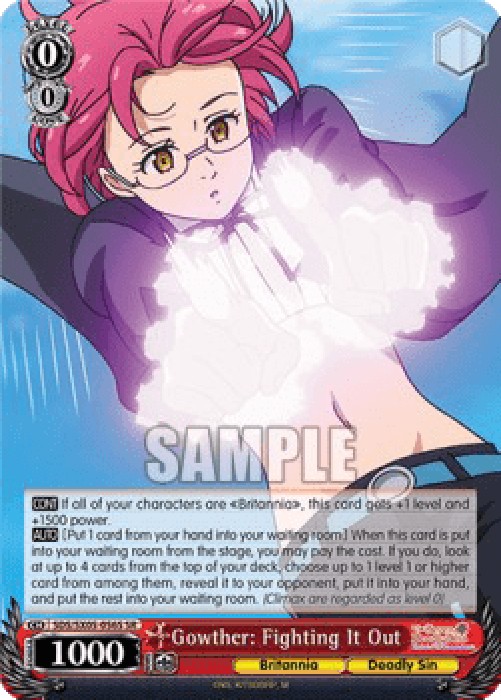 Weiss Schwarz SDS/SX05 Gowther: Fighting It Out (V.2 - Super Rare)
