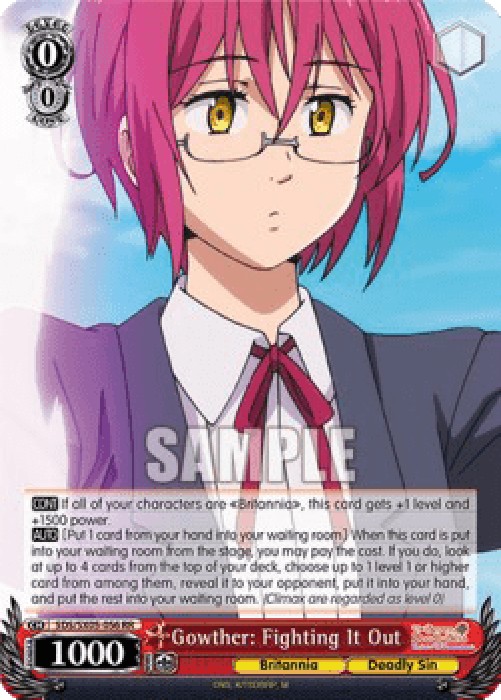 Weiss Schwarz SDS/SX05 Gowther: Fighting It Out (V.1 - Double Rare)