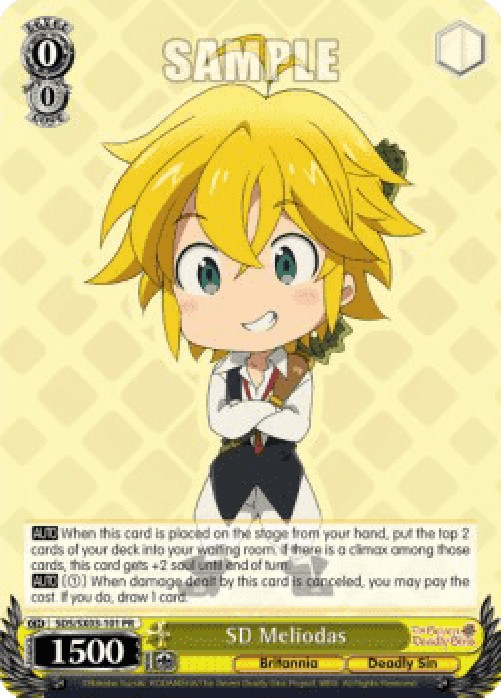 Weiss Schwarz SDS/SX03 SD Meliodas