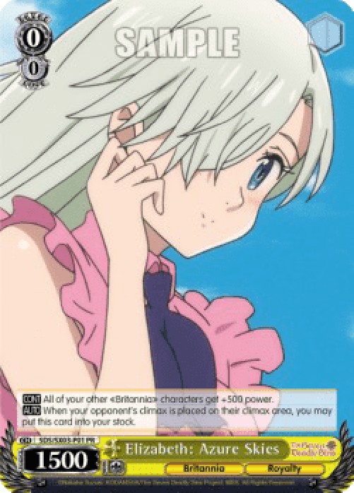 Weiss Schwarz SDS/SX03 Elizabeth: Azure Skies