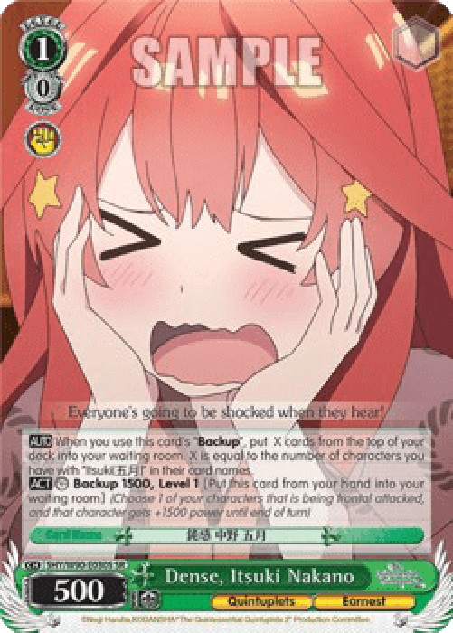Weiss Schwarz 5HY/W90 Dense, Itsuki Nakano (V.2 - Super Rare)