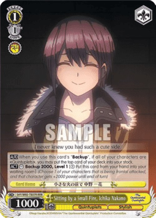 Weiss Schwarz 5HY/W83 Sitting by a Small Fire, Ichika Nakano (V.2 - Triple