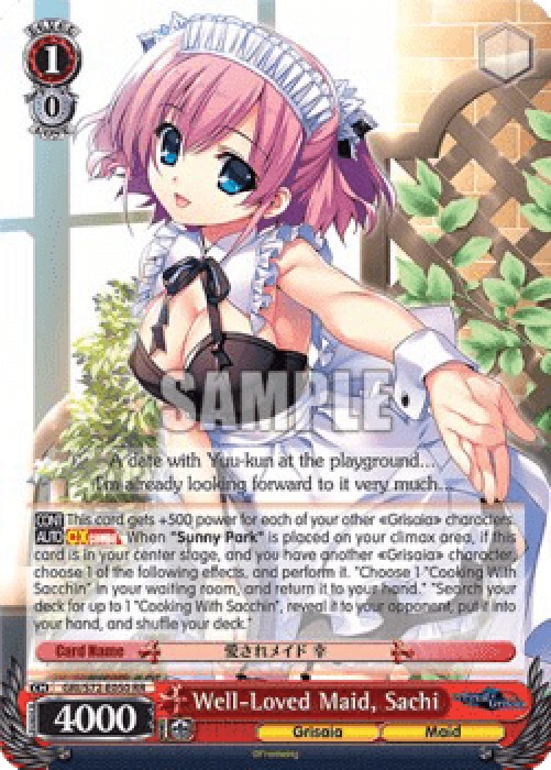 Weiss Schwarz GRI/S72 Well-Loved Maid, Sachi (V.1 - Double Rare)