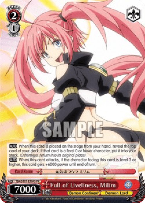 Weiss Schwarz TSK/S101 Full of Liveliness, Milim (V.2 - Promo)