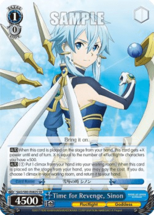 Weiss Schwarz SAO/S80 Time for Revenge, Sinon (V.2 - Super Rare)