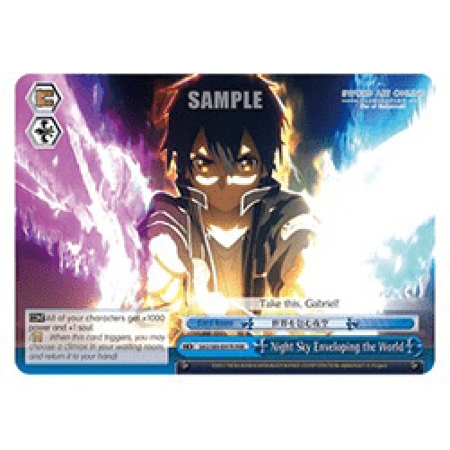 Weiss Schwarz SAO/S80 Night Sky Enveloping the World (V.2 - Triple Rare)