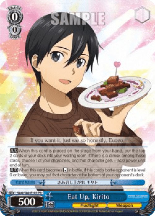 Weiss Schwarz SAO/S80 Eat Up, Kirito